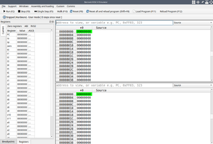 Bennett upon starting up attached to the RISC-V module